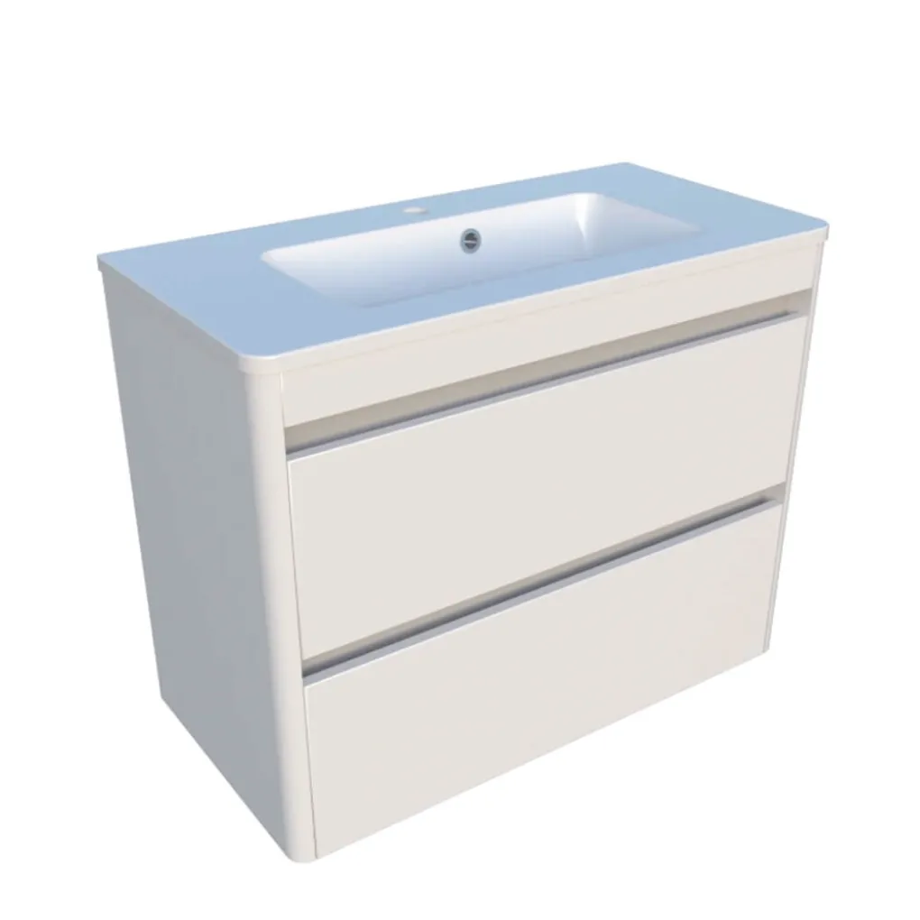 Шкаф нижний Fancy Marble Fiji-2 800 с умывальником Annabell 800- Фото 1
